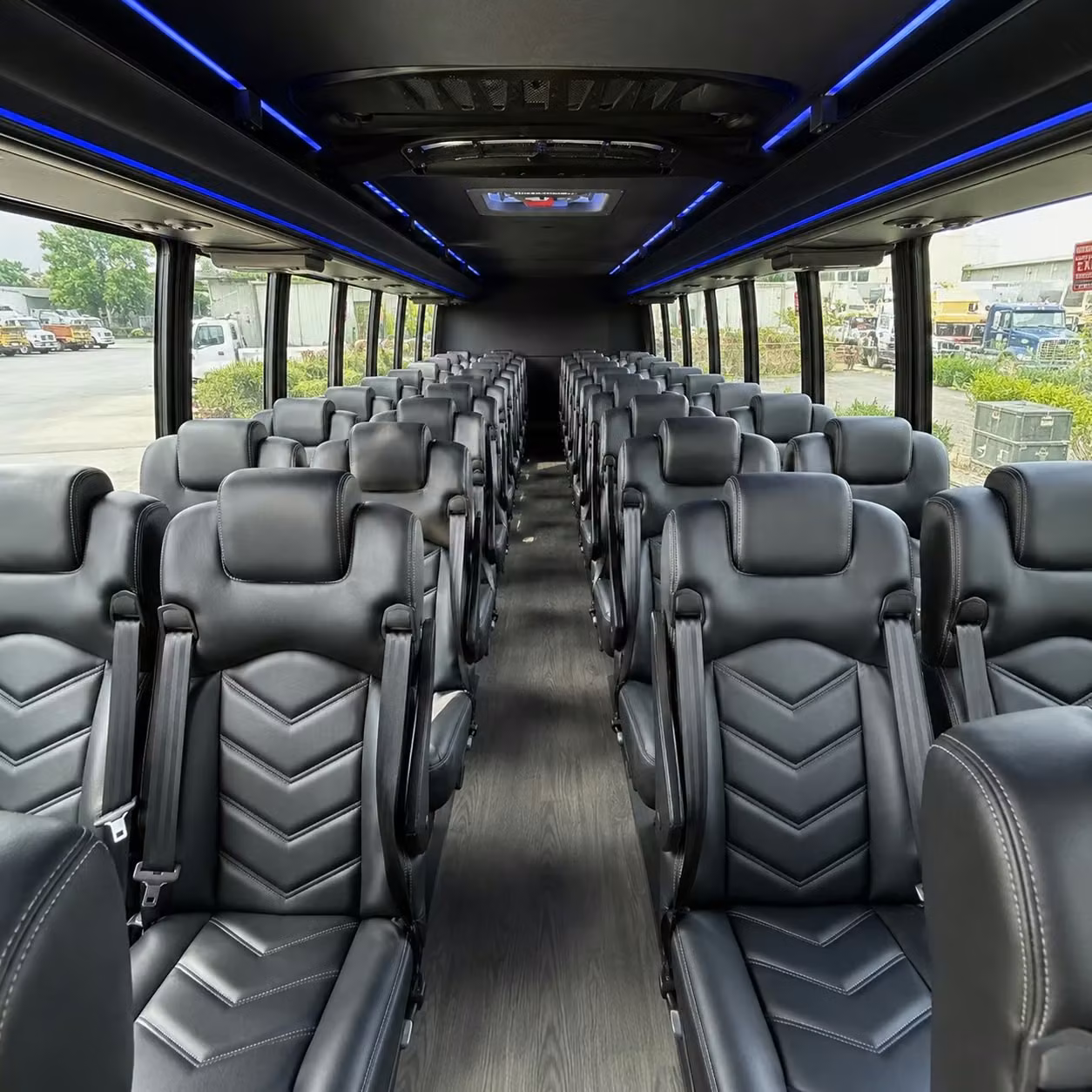 28 passenger minibus interior