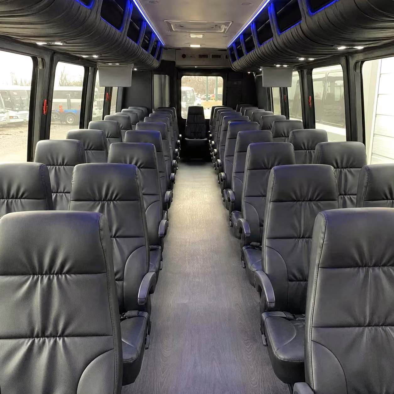 30 passenger minibus inside