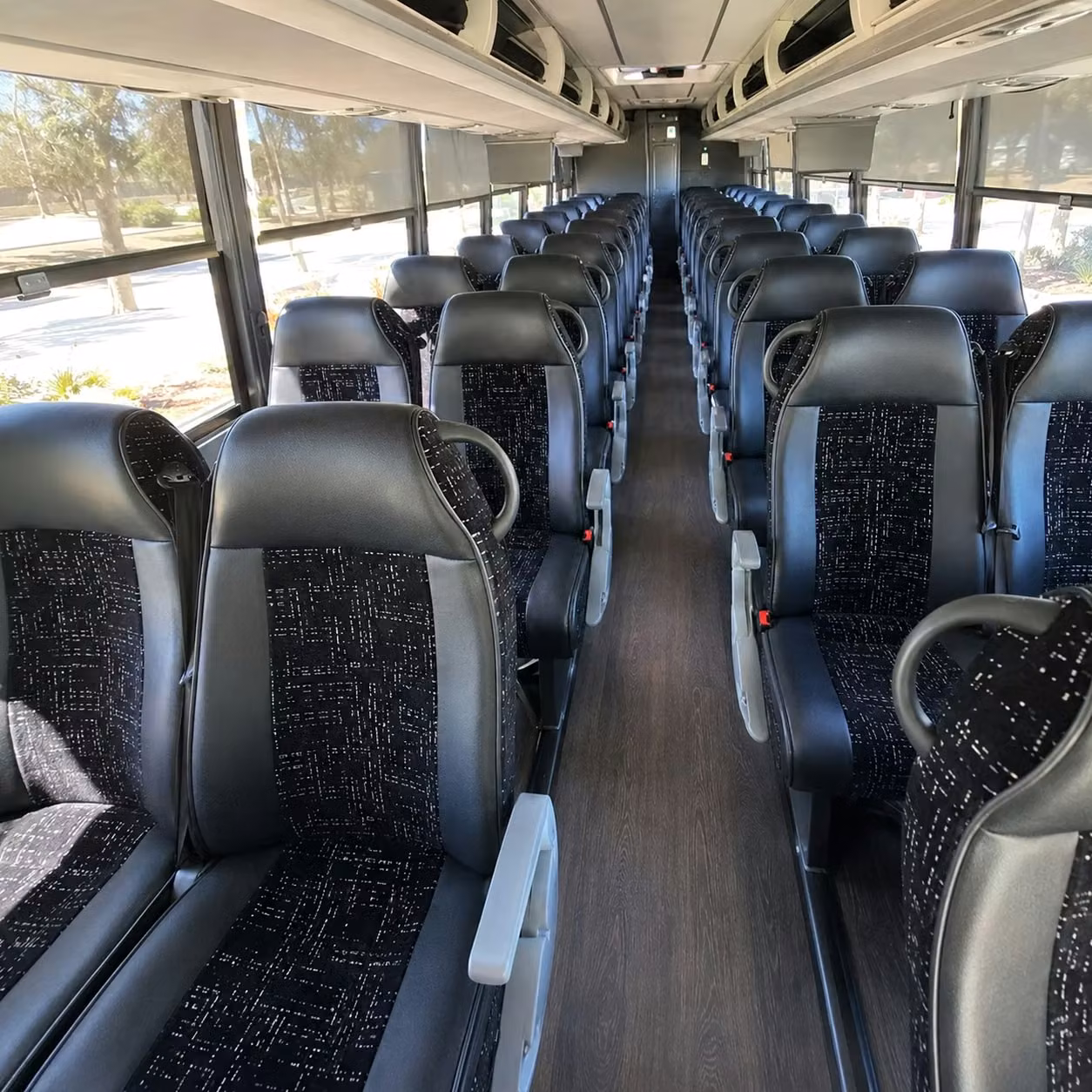 warwick charter bus rental interior